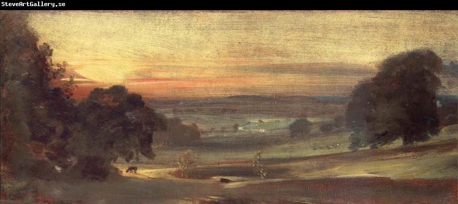 John Constable The Valley of the Stour at sunset 31 October1812